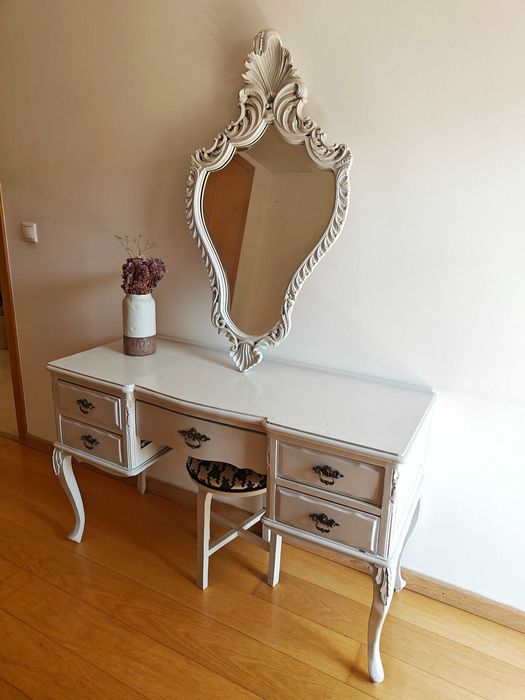 Espelho branco Vintage