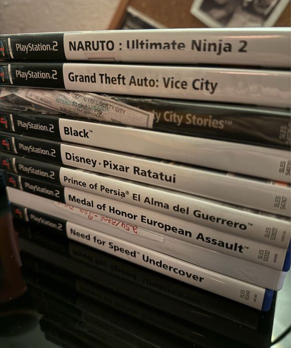 Ps2 slim + comandos + jogos