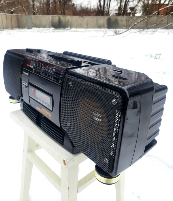 Магнитафон  двухкассетный  Sharp WQ - 238H ( BK )