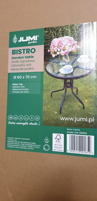 bistro stolik ogrodowy