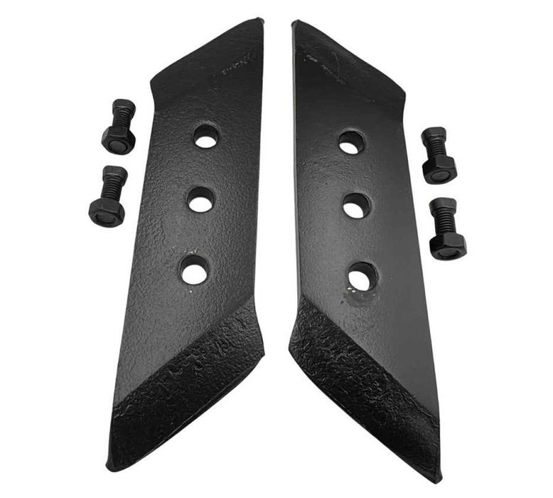 Dłuto prawe + lewe 3-otworowe pług unia VIS IBIS | stal borowa + śruby