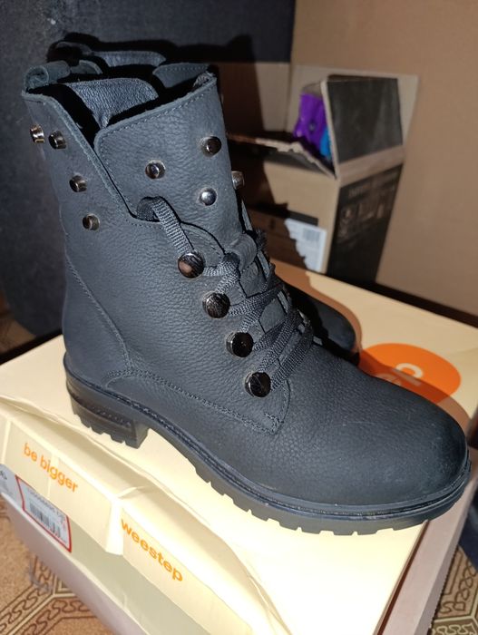 Сапоги,зима кожа.