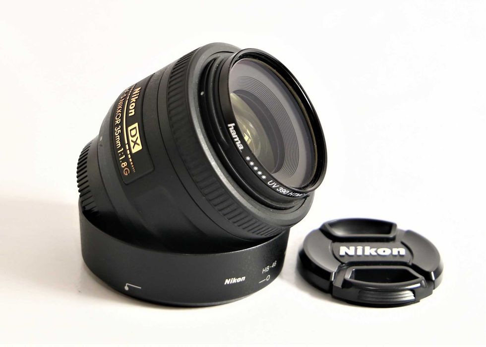 Lente Nikon AF-S 35mm f\1.8 objetiva em excelentes condições