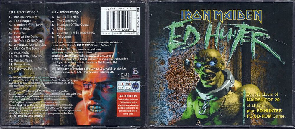 Iron Maiden - Ed Hunter BOX 2CD+CD-ROM [EU] Dominów • OLX.pl
