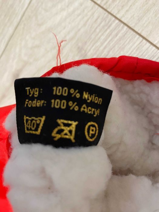 Красные большие рукавицы на меху Aquila