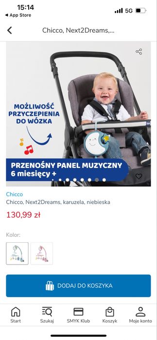 Chicco Next2dreams Karuzela do łożeczka