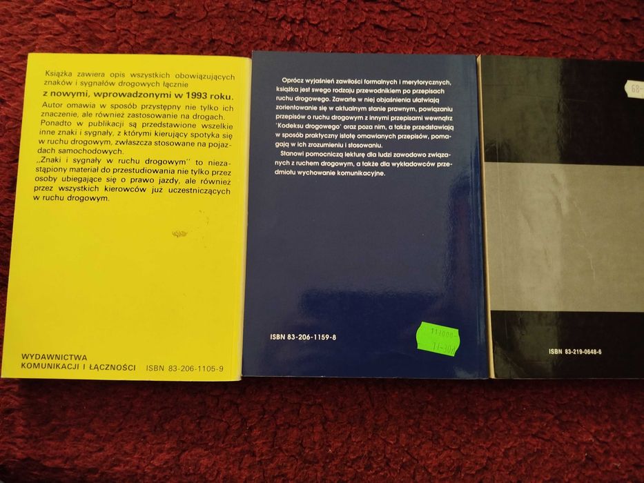 Zestaw 6 książek z zakresu prawa o ruchu drogowym