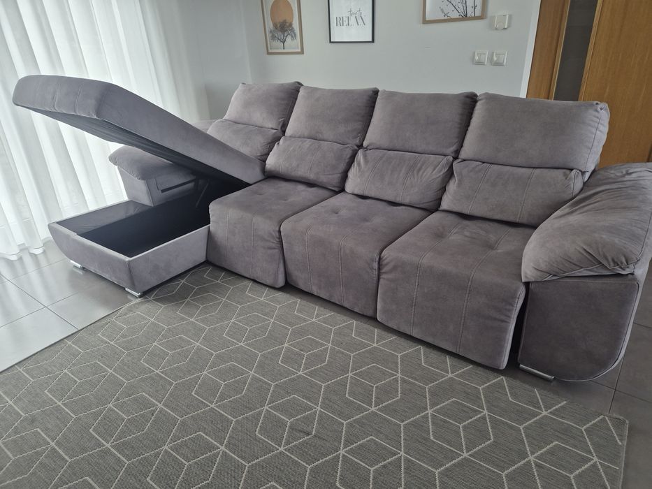 Sofa com chaise longue