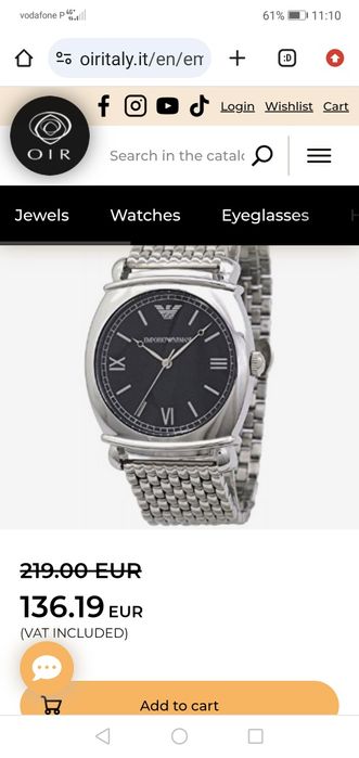 Relógio Empori armani como NOVO