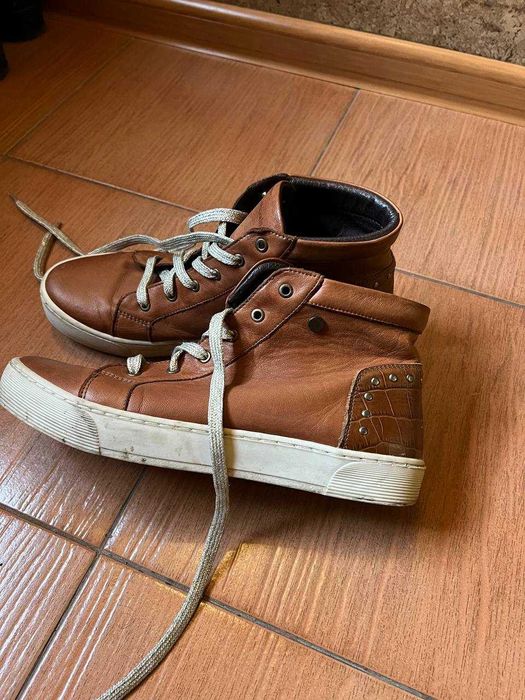 Кеди з натуральної шкіри