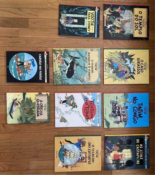 10 Livros das “Aventuras de Tim Tim”