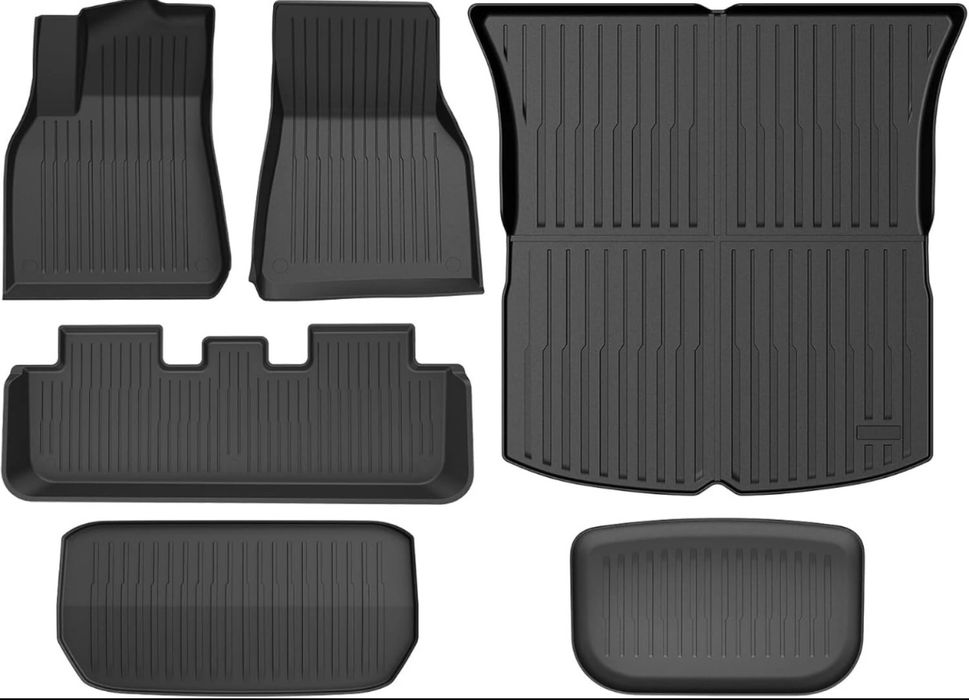 Килимки коврики 3d tesla model y all wheather в салон ковры поліки