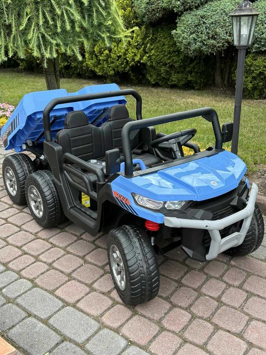 Auto na akumulator Pojazd Farmer 4×4 12v Pilot Skóra Wywrotka 6 kół