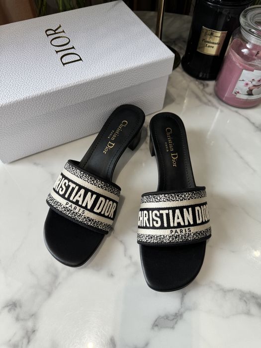 Klapki Dior Dway Heeled black