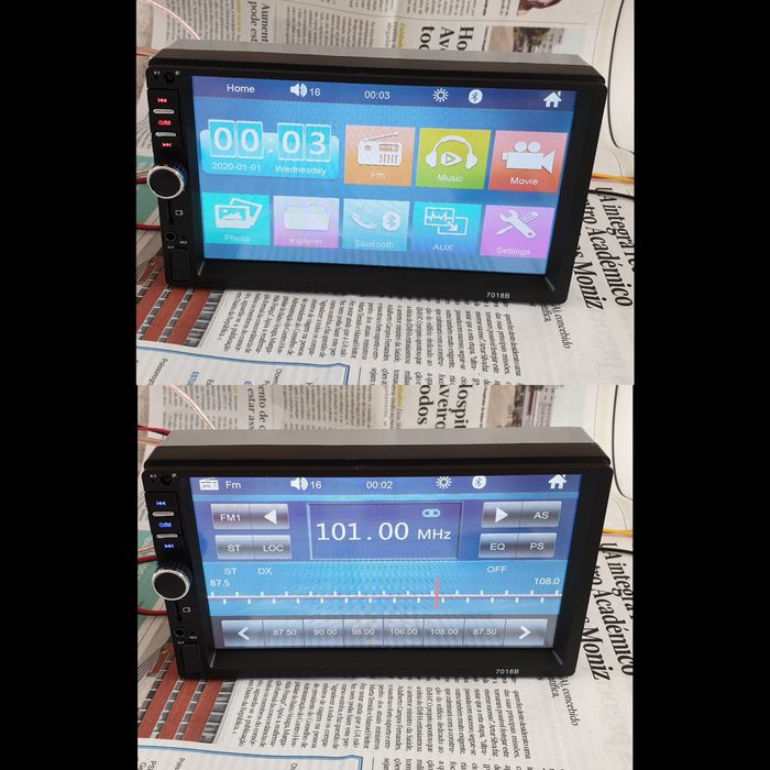 Auto radio 1 din / 2 din com Bluetooth Usb para som carro jipe (NOVO)