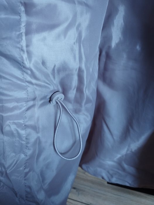 Sinsay S kurtka pikowana przejściowa parka Lila róż jesień wiosna