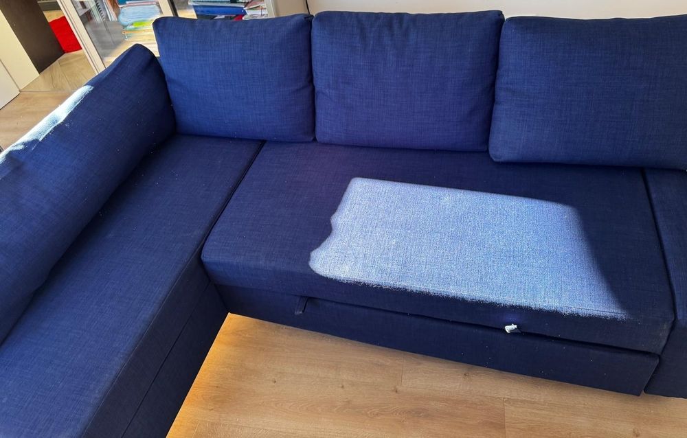 Sofa chaise longue - cama e arrumação