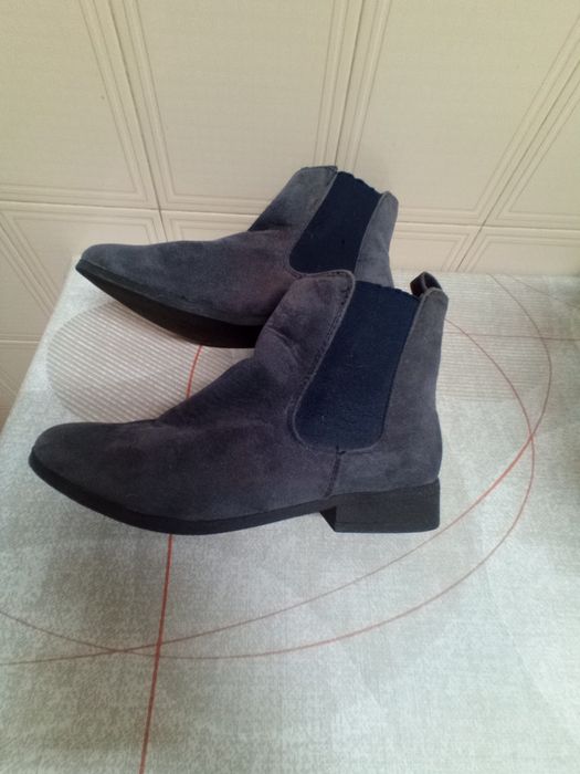 Botins de camurça cinza 36