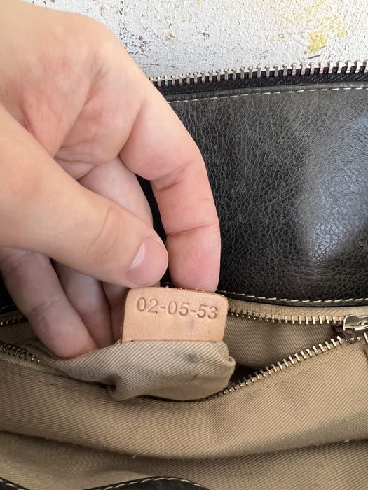 Кожаная крупная сумка Chloe оригинал номерная