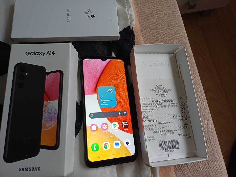 Samsung A14 jeszcze na gwarancji