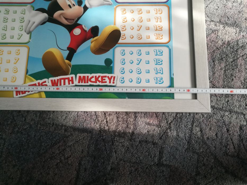 Duża ramka z plakatem Myszka Mickey dodawanie