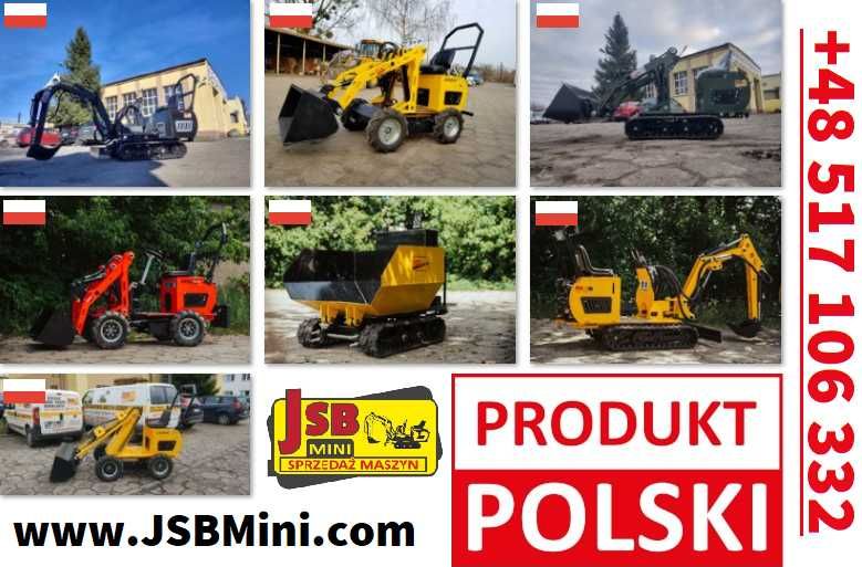 Mini ładowarka kołowa przegubowa łamana MS-L116KN JSB - Wiertarka