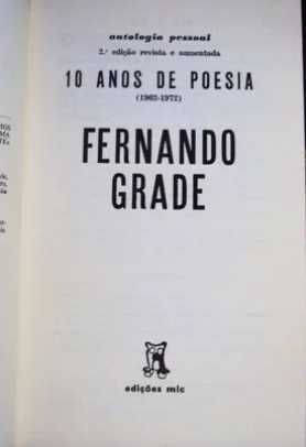 10 Anos de Poesia - Fernando Grade