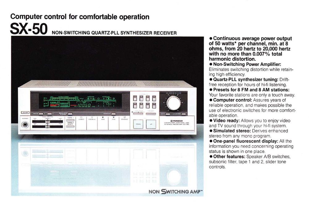 receiver PIONEER SX 50