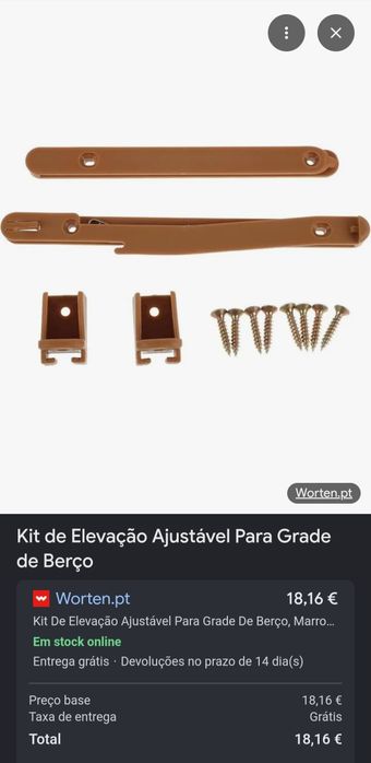 Cama de bebé Rosa sem colchão