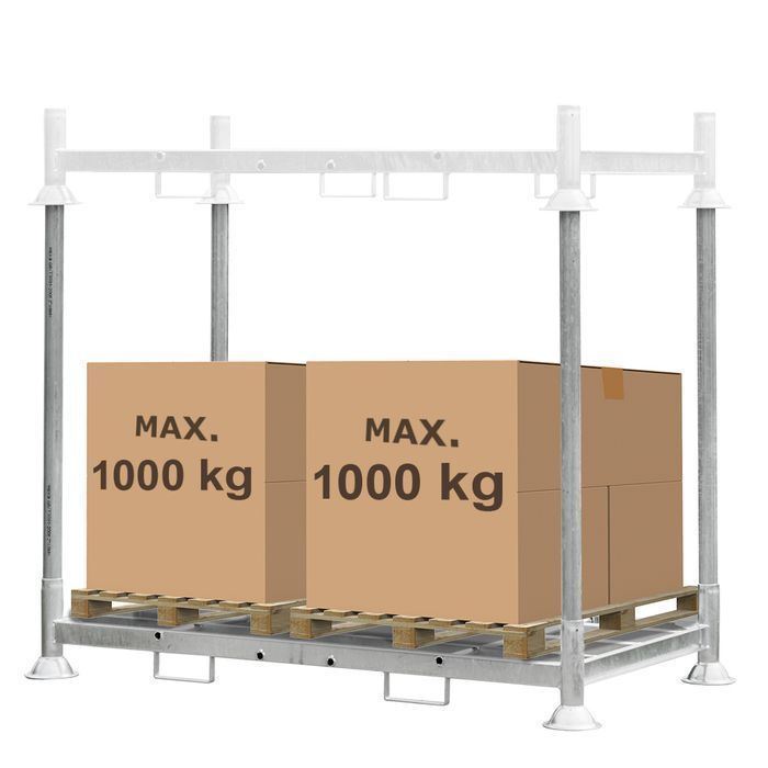 Manurack Mega-M podwójny mobilrack 202,5x118x31 cm ocynk 2000 kg