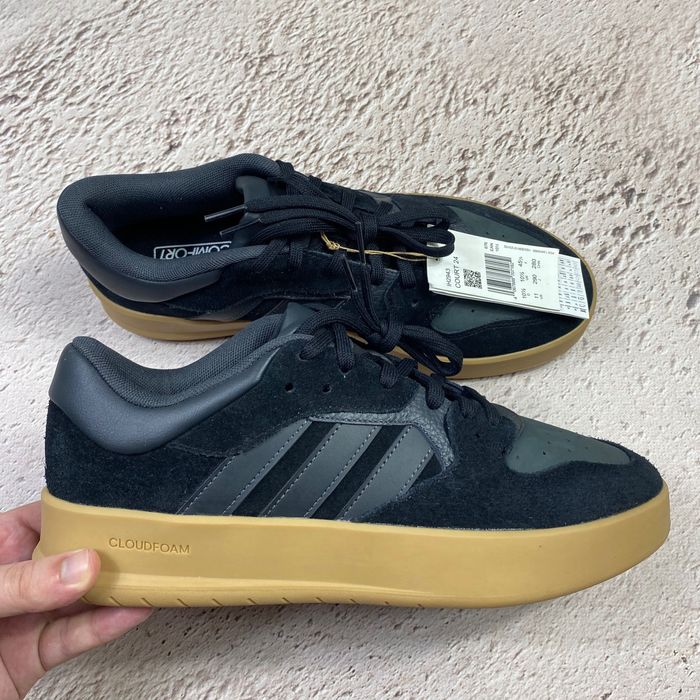 45 ih2943 нові оригінал adidas court 24 чоловічі кросівки black