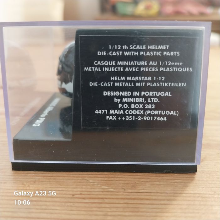 Miniatura Capacete Coleção 1/12 Onyx HM005 - Alberto Puig (MotoGP)