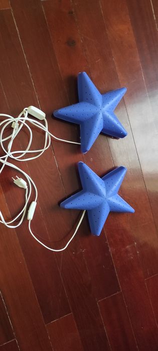 Candeeiros de parede em forma de estrela