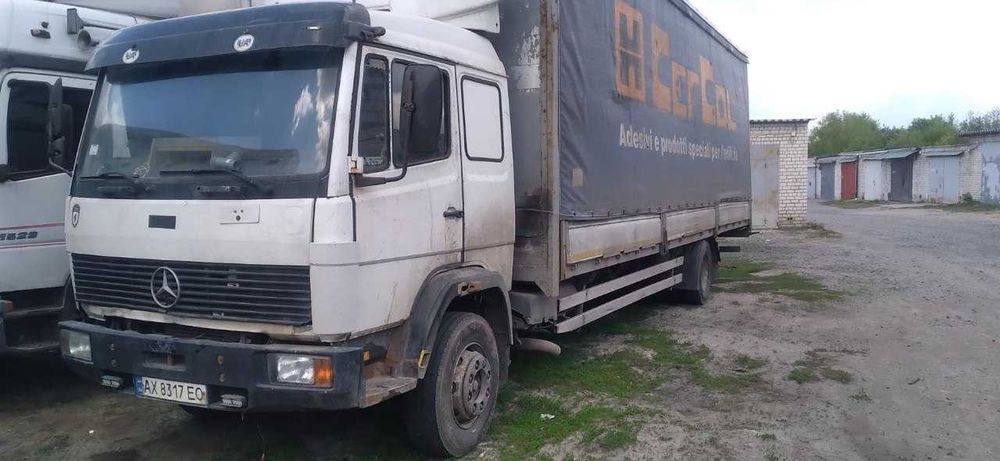 Mercedes 1324 L, 7т, тент 60м³, новый двигатель, загрузка 22 палеты