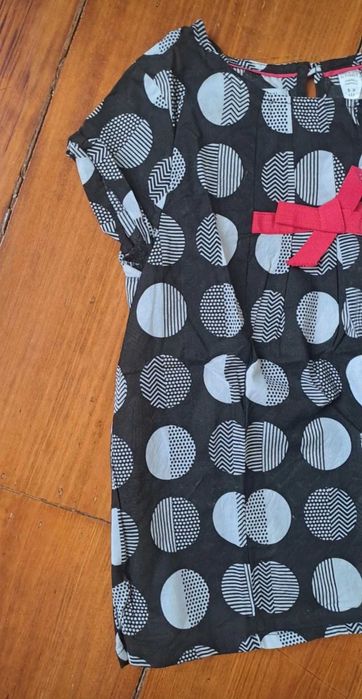 Camisa bolas preto Okaidi 8 anos