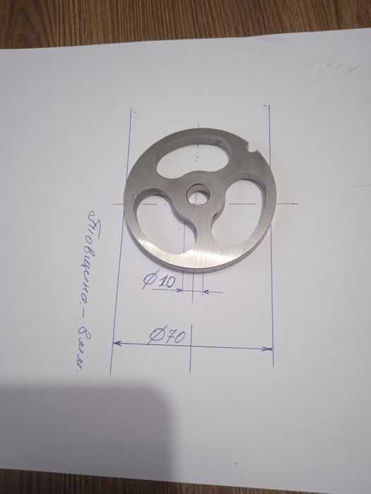 Сталевий диск на м'ясорубку