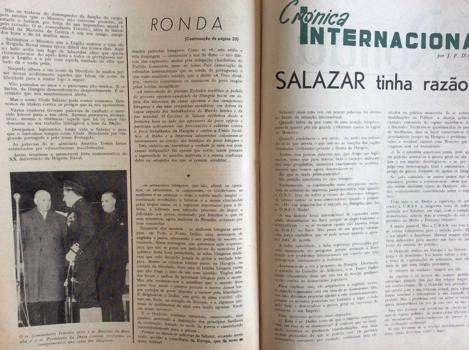 Revista da Legião Portuguesa - Legião em Marcha - 1956