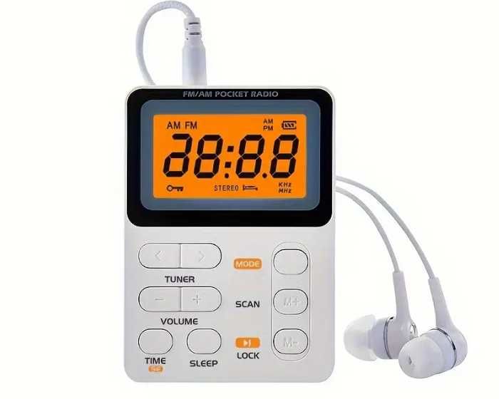 Міні FM/AM радіо з функцією MP3 плеєра SH-01M+карта 8Gb