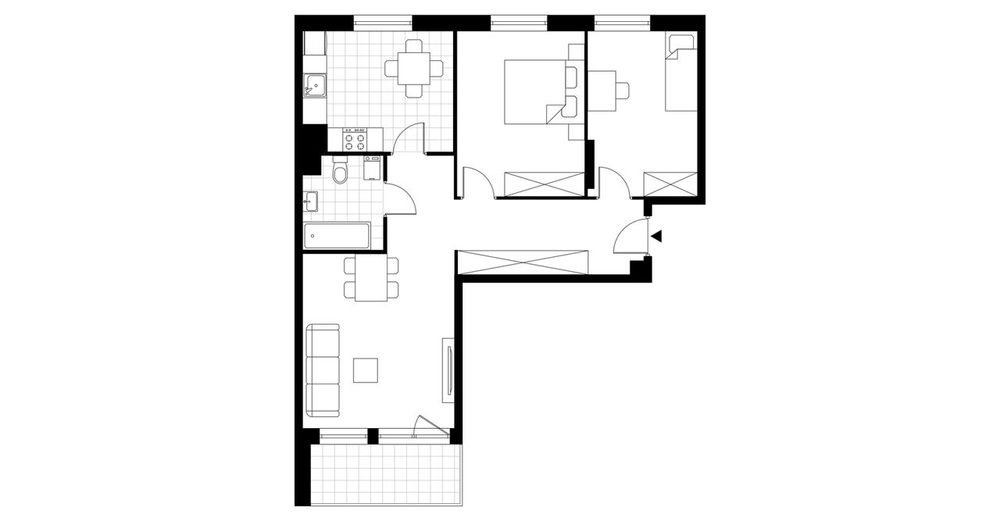 4-pokojowe mieszkanie 68 m² + balkon Bezpośrednio - Widok 4