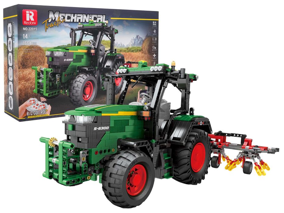 Zestaw Klocków Traktor Zielony + Akcesoria 1828el. ZKL.22015