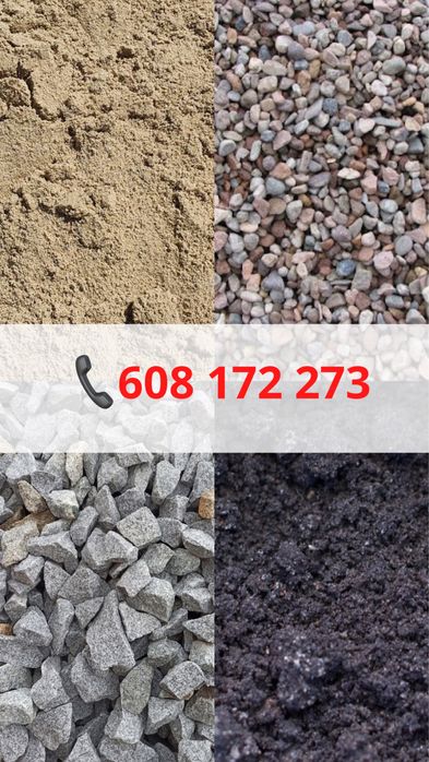 Piasek żwir tłuczeń czarnoziem