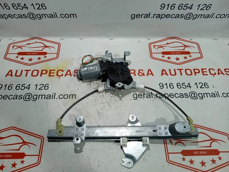Elevador e Motor de Vidro Porta Trás Esquerdo Nissan Qashqai J10