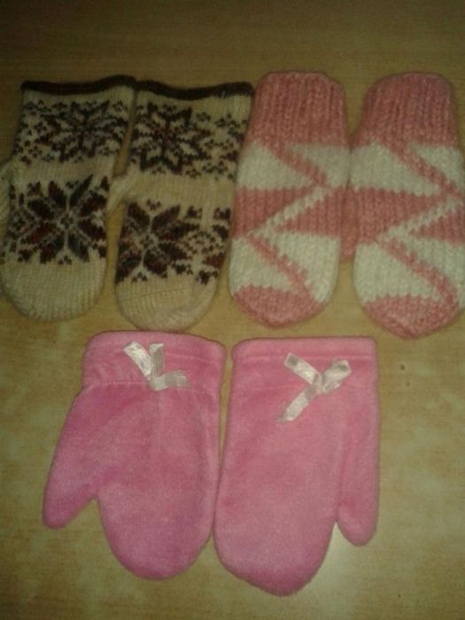 Варежки рукавички детские