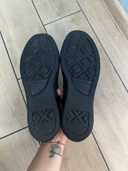 Кали Converse р.37,5 Оригінал!Чорні кеди Конверс