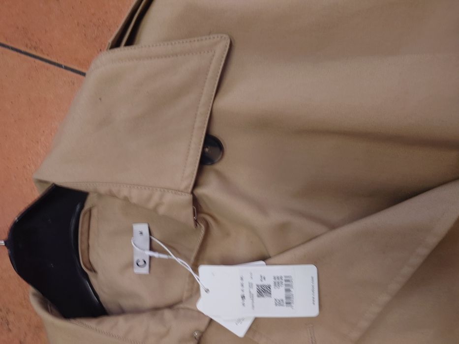 Trencz płaszcz damski beżowy