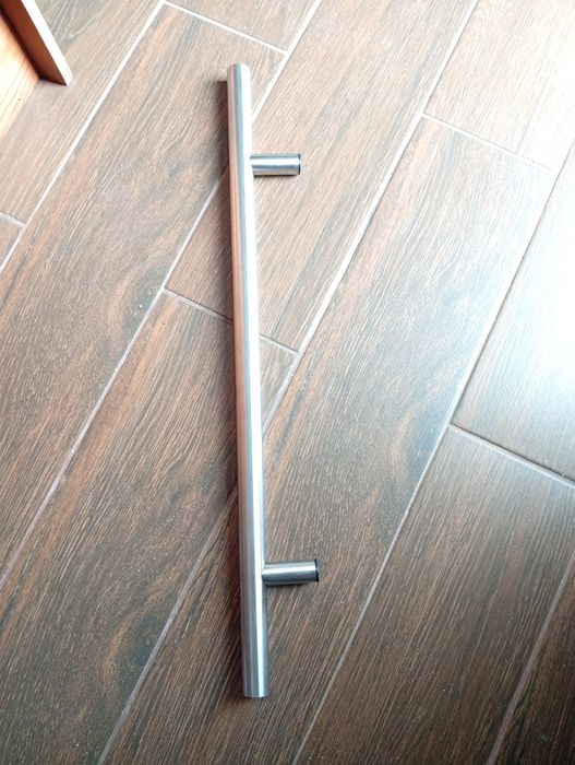 Puxador inox novo , nunca usado cinza