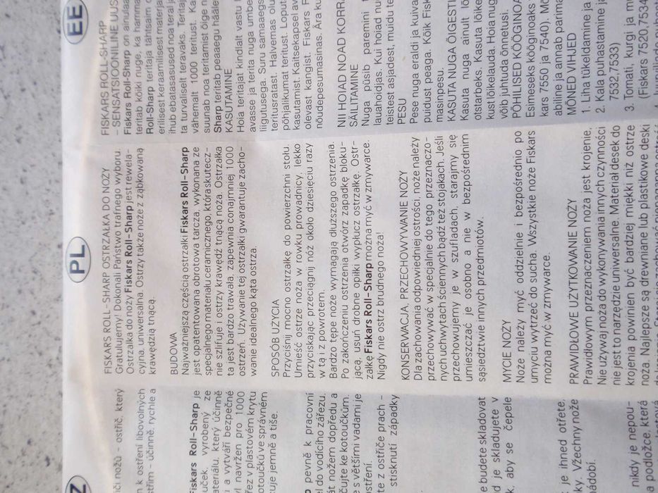 Ostrzałki Fiskars do siekiery i noży