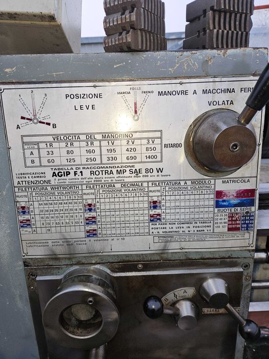 Tokarka konwencjonalna włoska w db stanie okulary