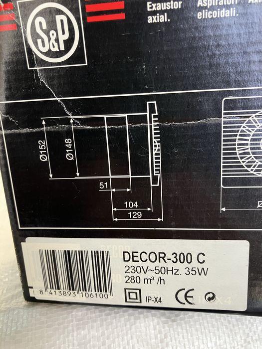 Extrator S&P Decor 300 C .