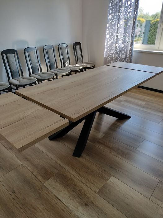 Stół pająk, loft ,rozkładany ,nowoczesny, pająk loft , dąb Halifax